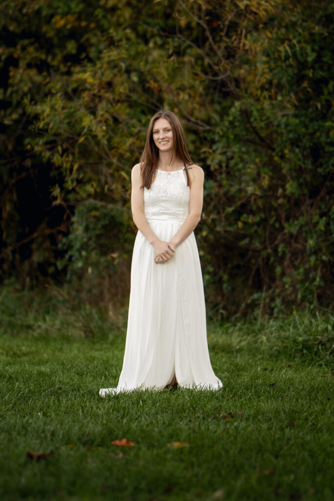 Woman standing in Millennial Park