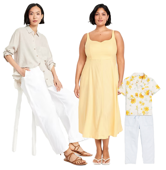 neutrals and pastel themed family photo attire